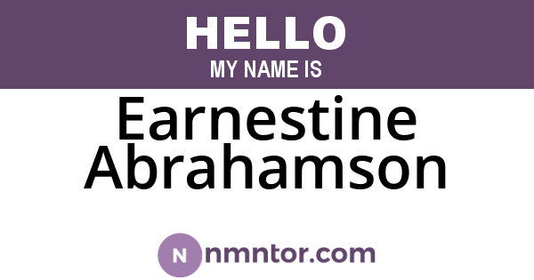 Earnestine Abrahamson