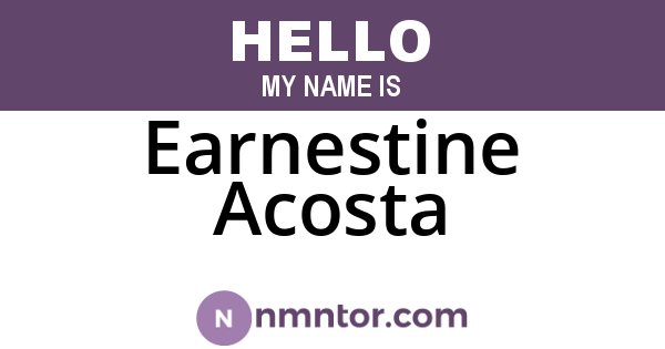 Earnestine Acosta