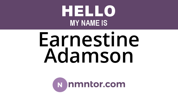 Earnestine Adamson