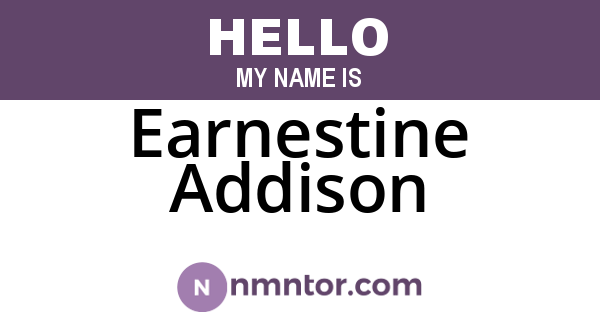Earnestine Addison