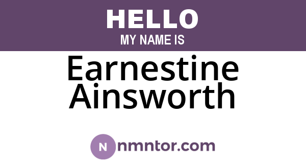 Earnestine Ainsworth