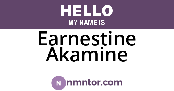 Earnestine Akamine
