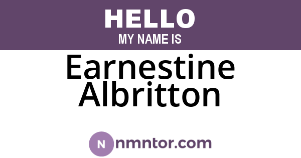 Earnestine Albritton