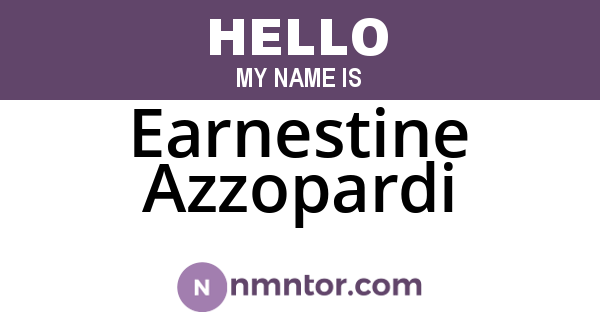 Earnestine Azzopardi