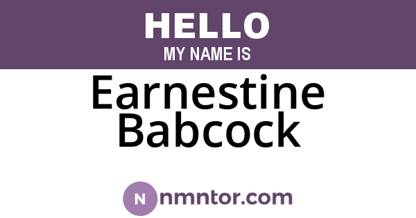 Earnestine Babcock