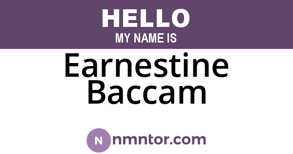 Earnestine Baccam