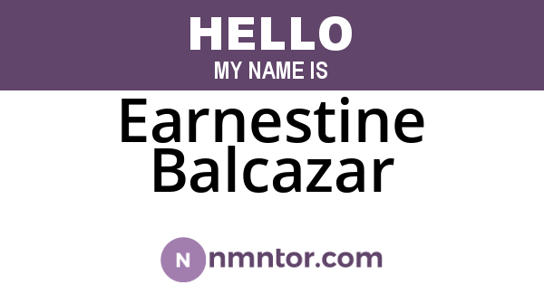 Earnestine Balcazar