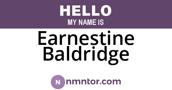 Earnestine Baldridge