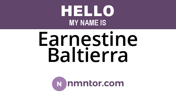 Earnestine Baltierra