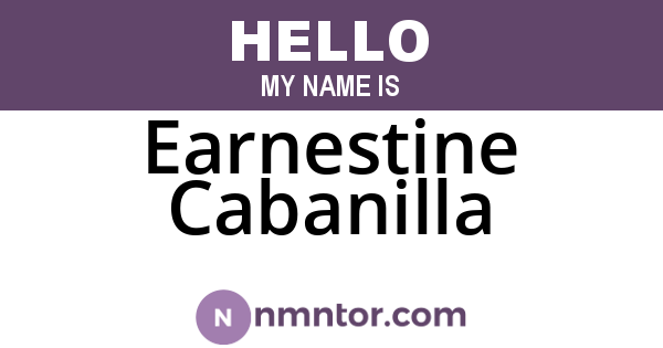 Earnestine Cabanilla