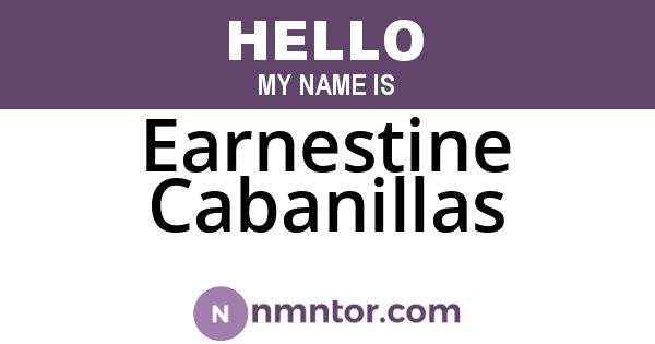 Earnestine Cabanillas