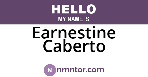 Earnestine Caberto