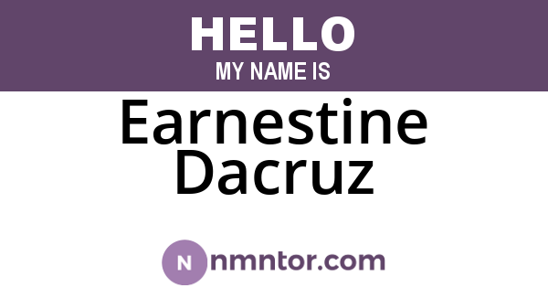Earnestine Dacruz