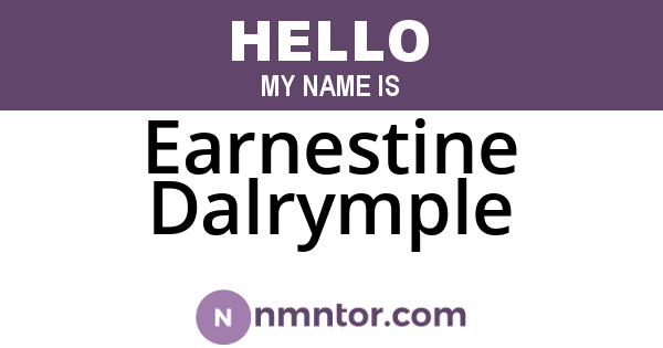 Earnestine Dalrymple