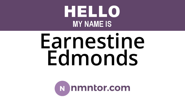 Earnestine Edmonds