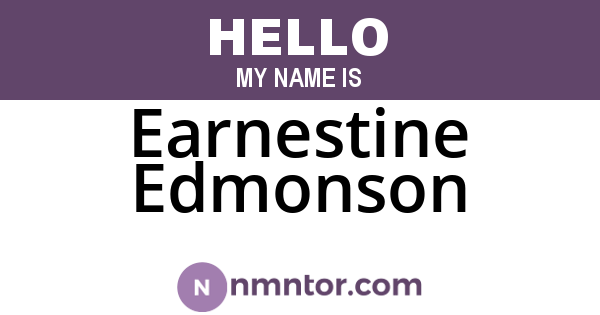 Earnestine Edmonson