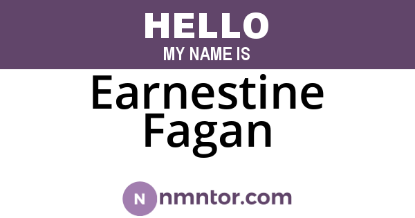 Earnestine Fagan