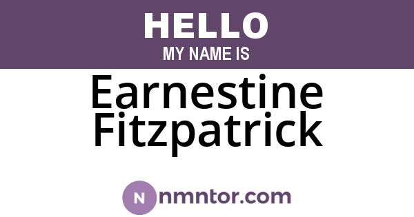 Earnestine Fitzpatrick