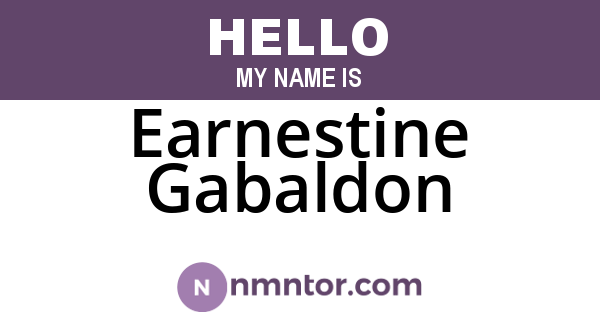 Earnestine Gabaldon