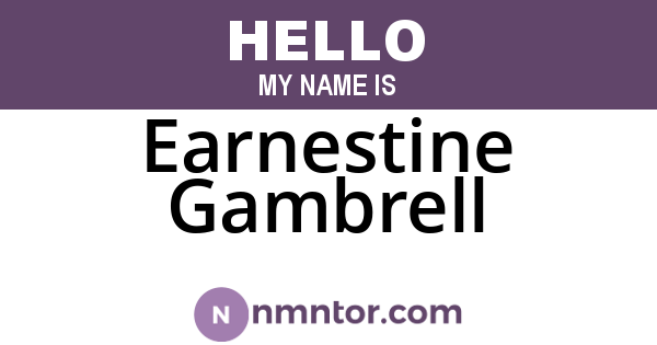 Earnestine Gambrell