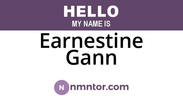 Earnestine Gann