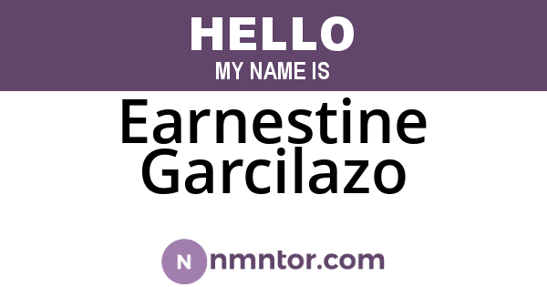 Earnestine Garcilazo