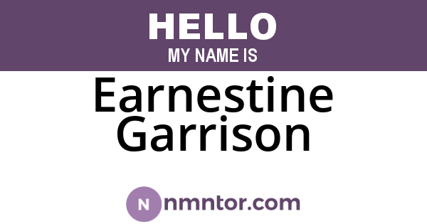 Earnestine Garrison