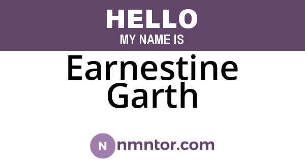 Earnestine Garth