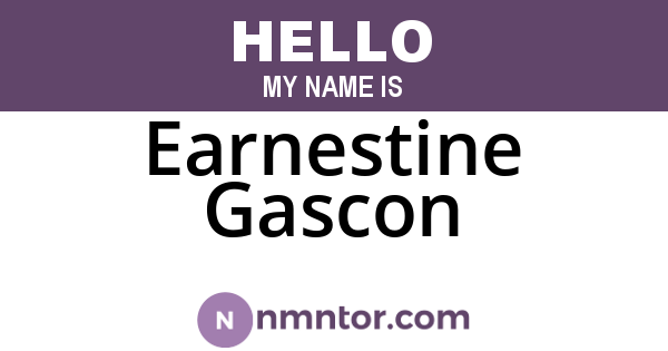 Earnestine Gascon