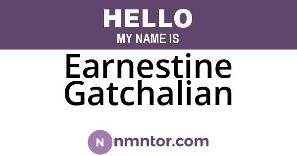 Earnestine Gatchalian