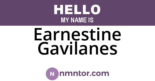 Earnestine Gavilanes