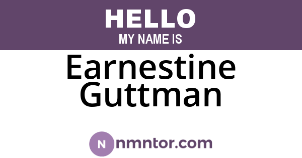 Earnestine Guttman