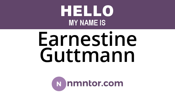 Earnestine Guttmann