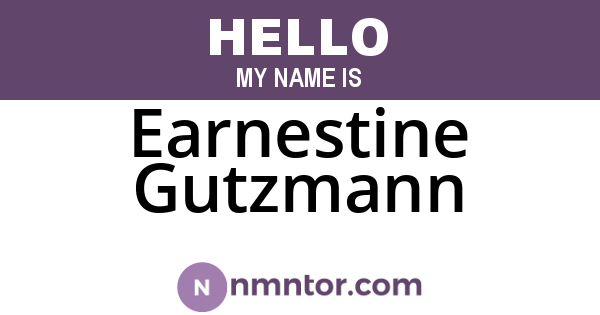 Earnestine Gutzmann