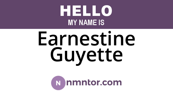 Earnestine Guyette