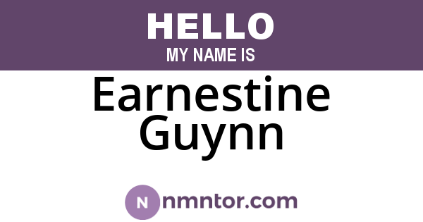 Earnestine Guynn