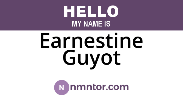 Earnestine Guyot