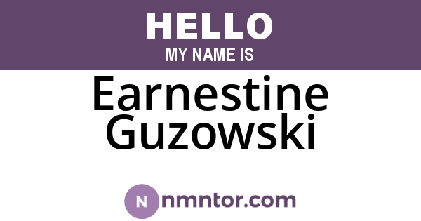 Earnestine Guzowski