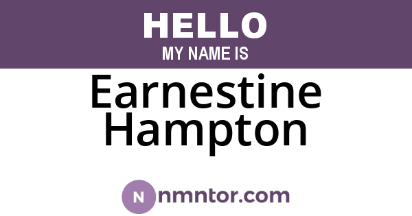 Earnestine Hampton