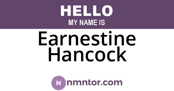 Earnestine Hancock