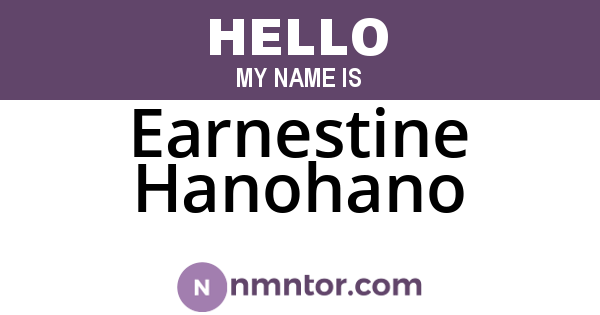 Earnestine Hanohano