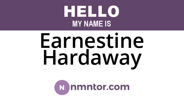 Earnestine Hardaway