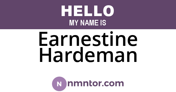 Earnestine Hardeman
