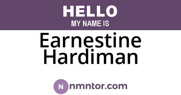 Earnestine Hardiman