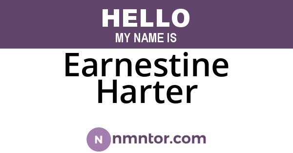 Earnestine Harter