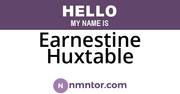 Earnestine Huxtable