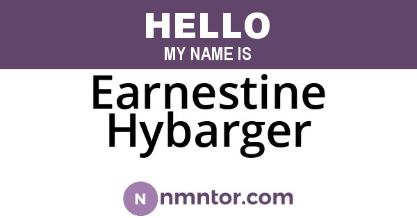 Earnestine Hybarger