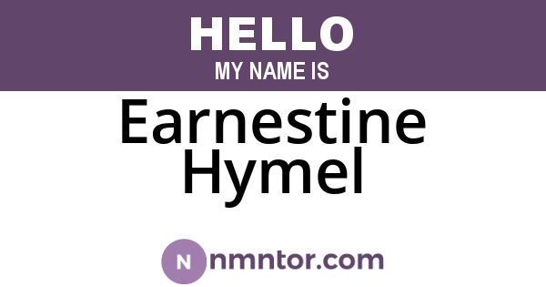 Earnestine Hymel