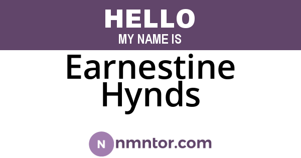 Earnestine Hynds