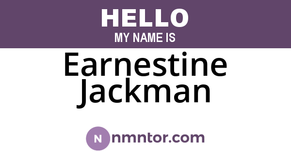 Earnestine Jackman